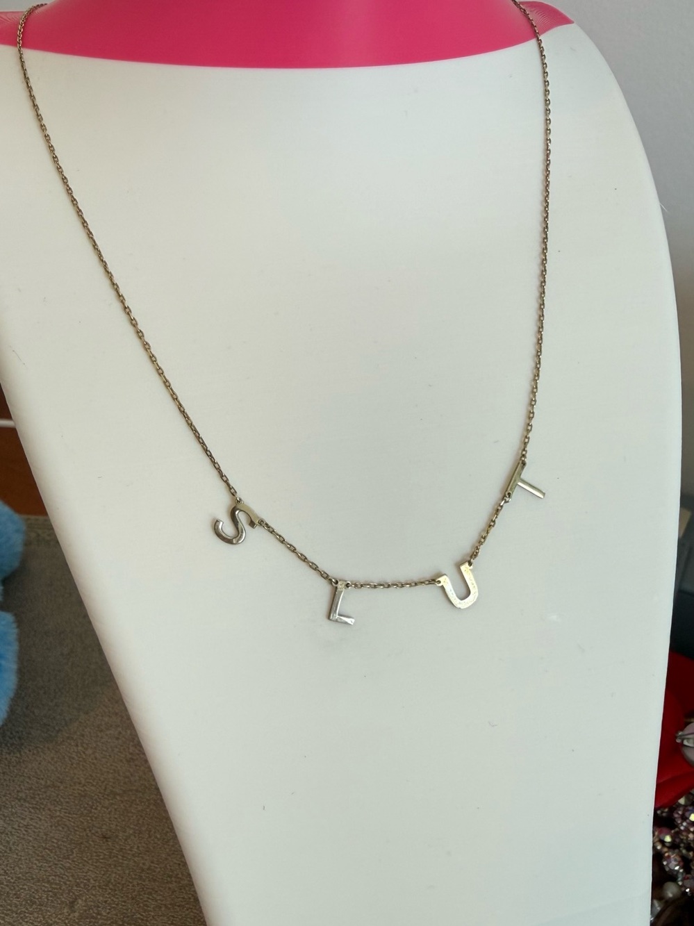 Dainty Gold Plated Sterling 925 SLOOT necklace